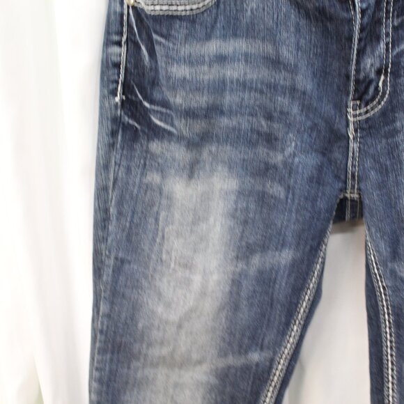 Classic Women's Boot Cut Jeans in Deep Blue - Picture 14 of 14